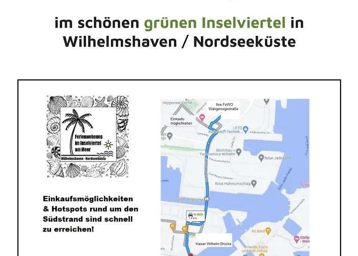 Ferienwohnung Apartment Wilhelmshaven Inselviertel In Bester Lage - Selbstaendiger Check In Moeglich